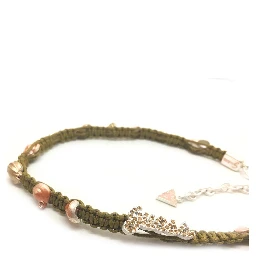 Green Textile Necklace