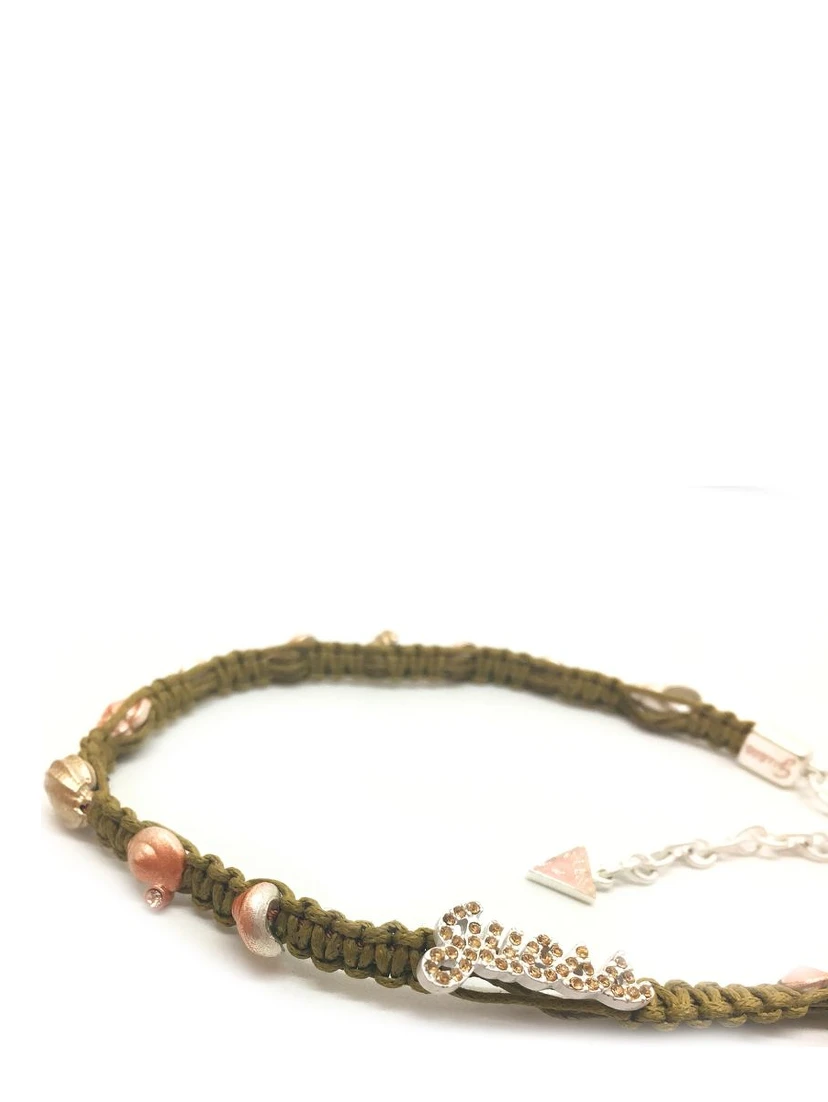 Green Textile Necklace