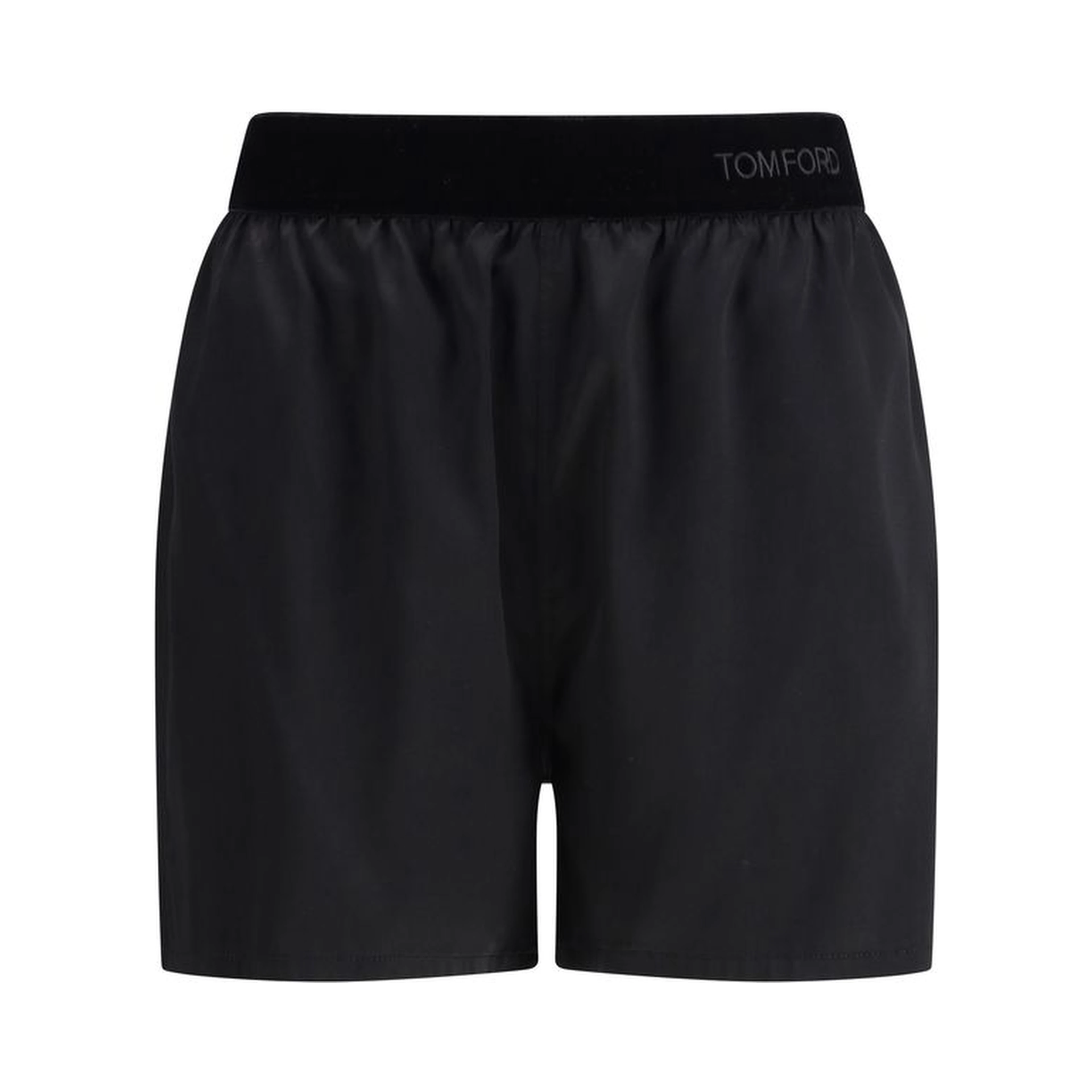 Black Silk Bermuda Shorts