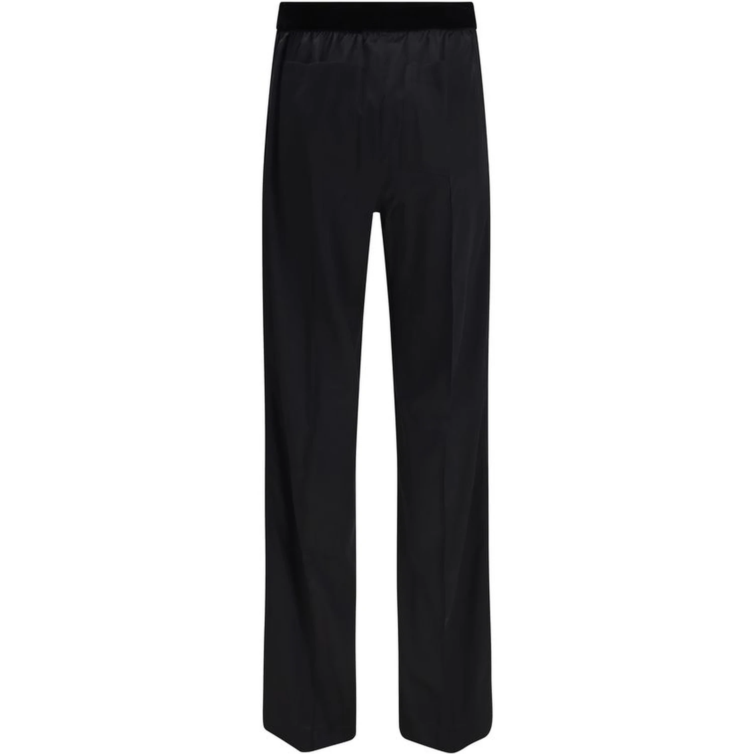 Black Silk Casual Pants