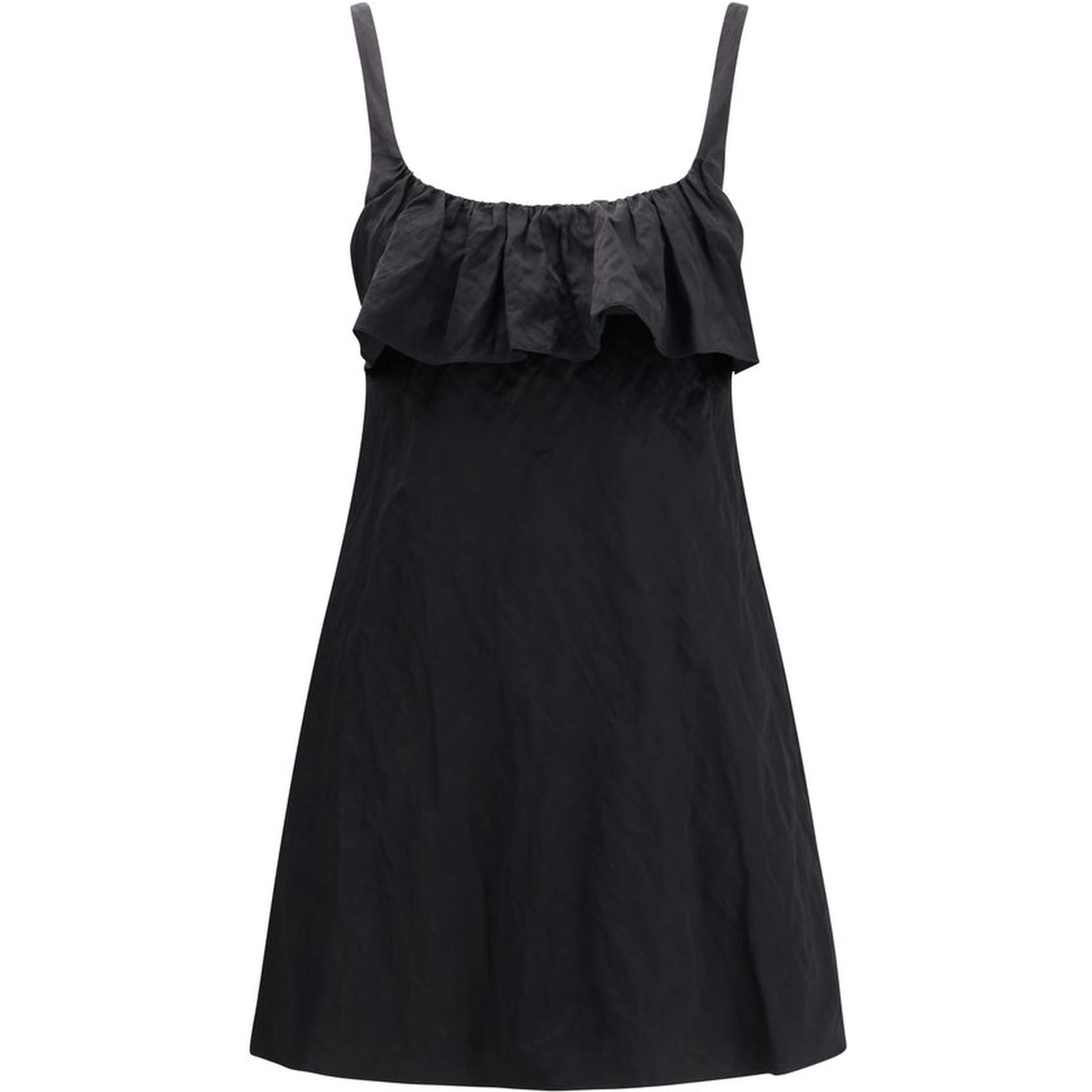 Black Cotton Casual Dress