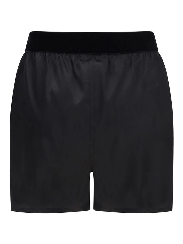 Black Silk Bermuda Shorts alternative