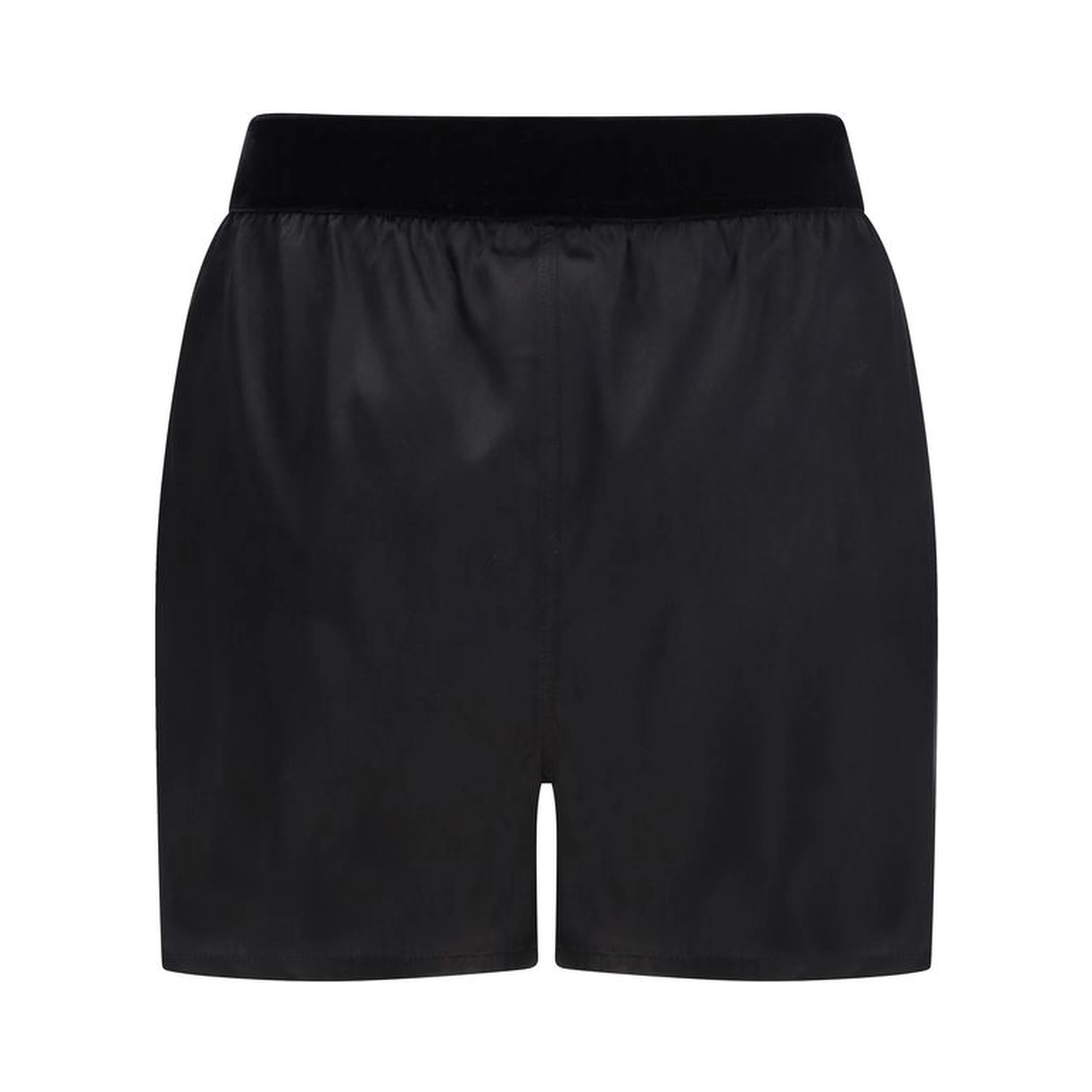 Black Silk Bermuda Shorts