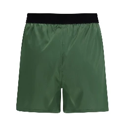 Bicolor Silk Bermuda Shorts