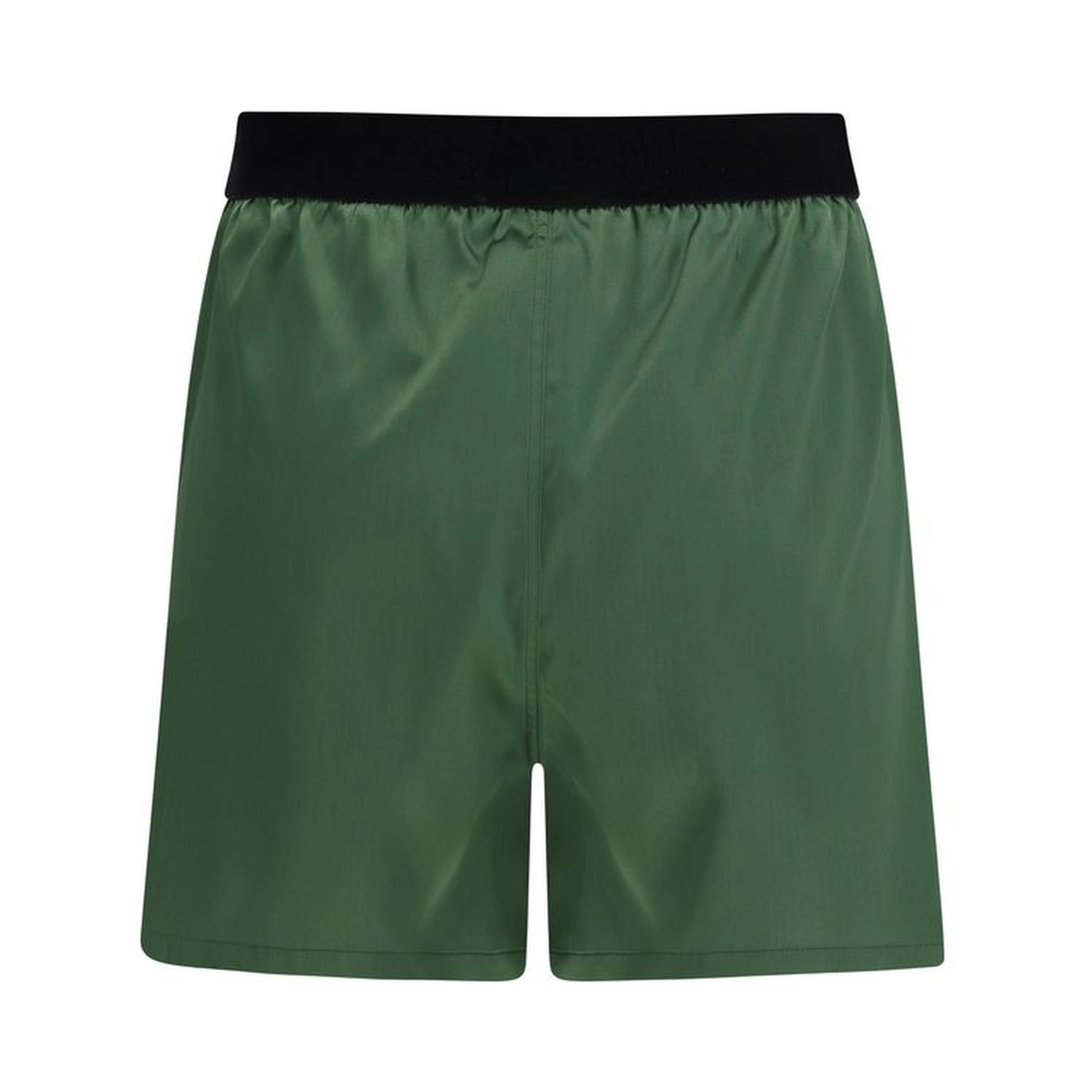 Bicolor Silk Bermuda Shorts