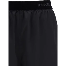 Black Silk Bermuda Shorts