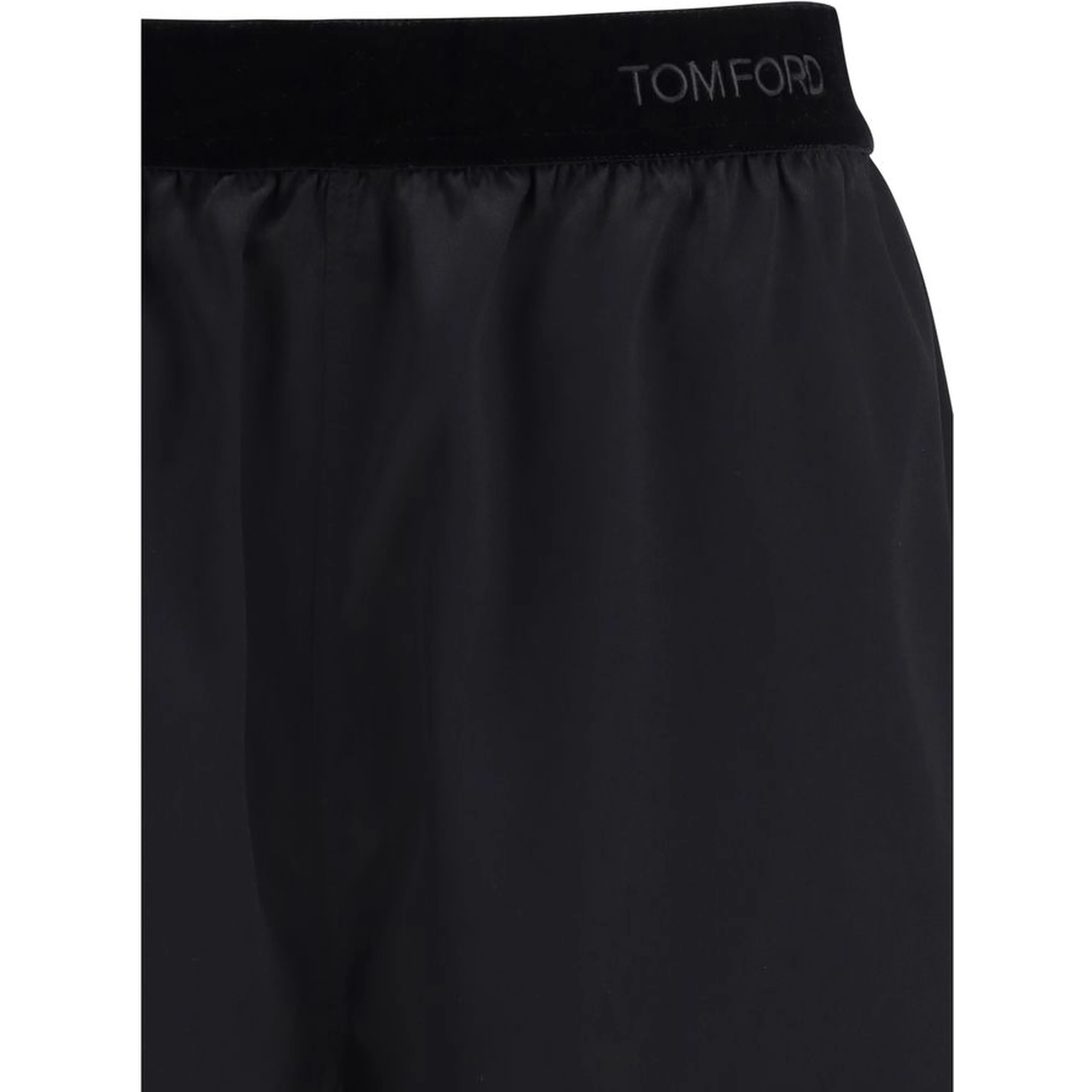 Black Silk Bermuda Shorts