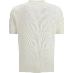 قميص بولو قطني أبيض