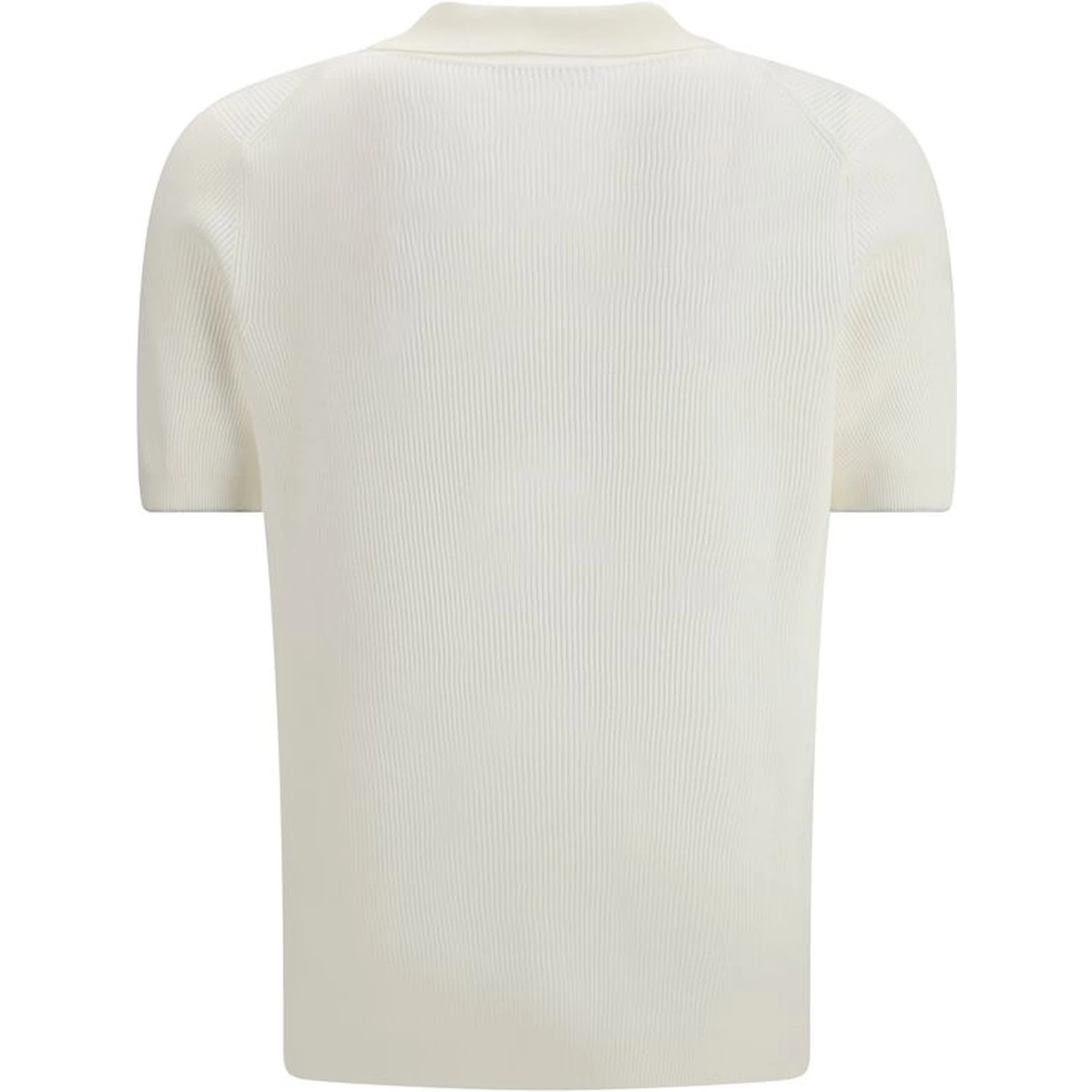 قميص بولو قطني أبيض