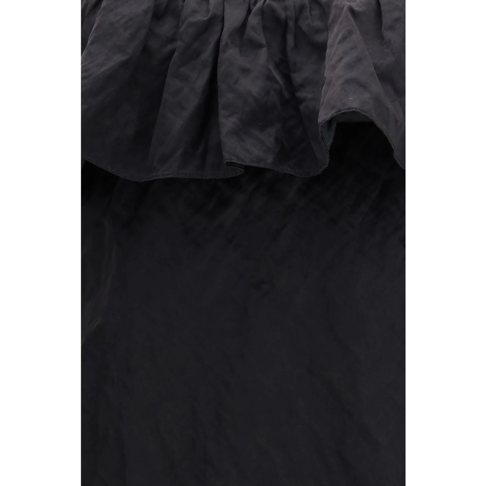 Black Cotton Casual Dress