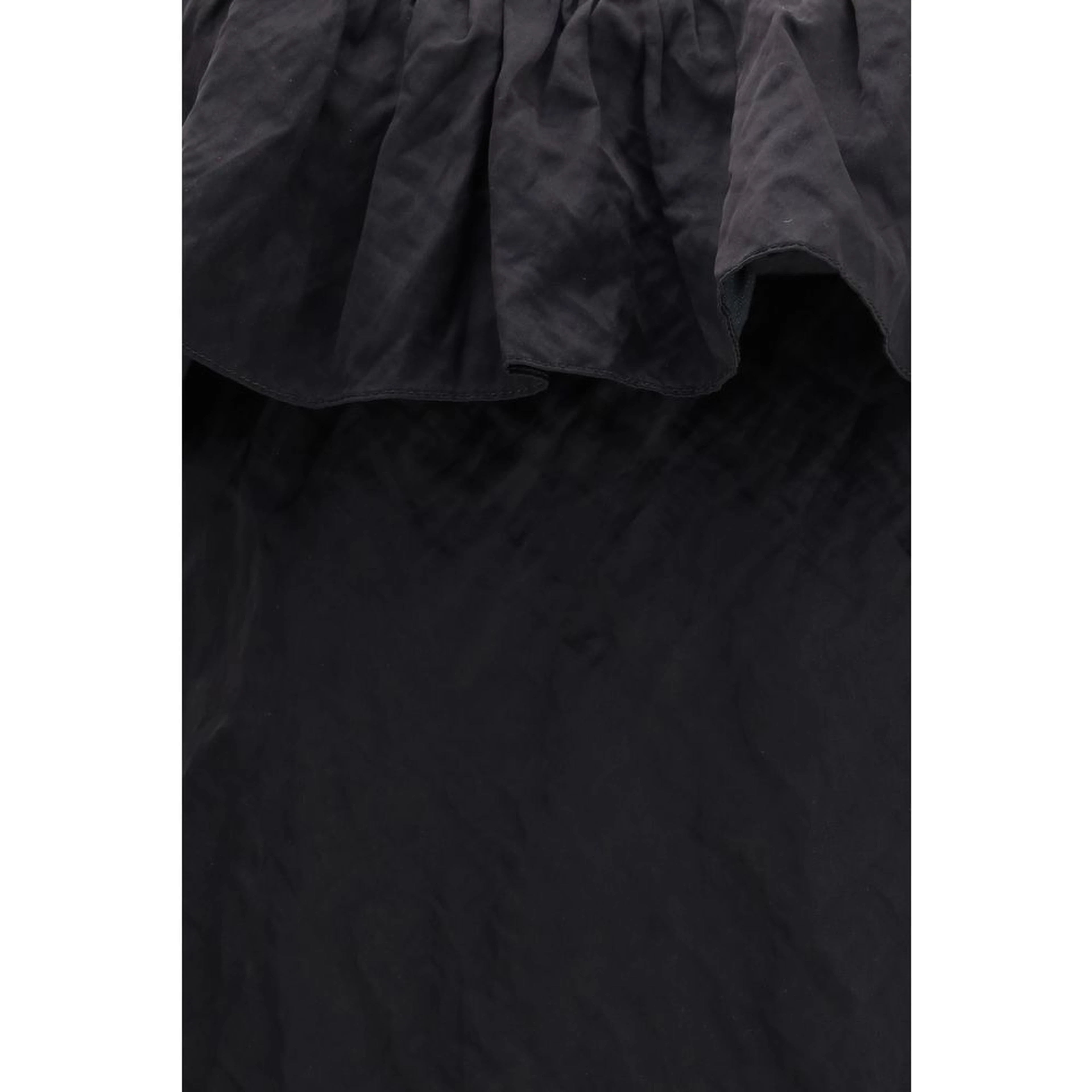 Black Cotton Casual Dress