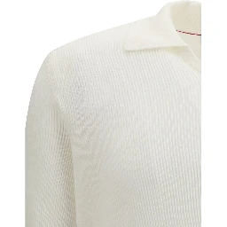 قميص بولو قطني أبيض