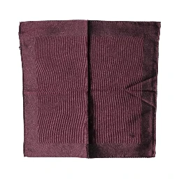 Maroon Logo Silk Square Handkerchief Scarf