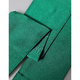 Green Silk Fringes Neck Wrap Foulard Scarf