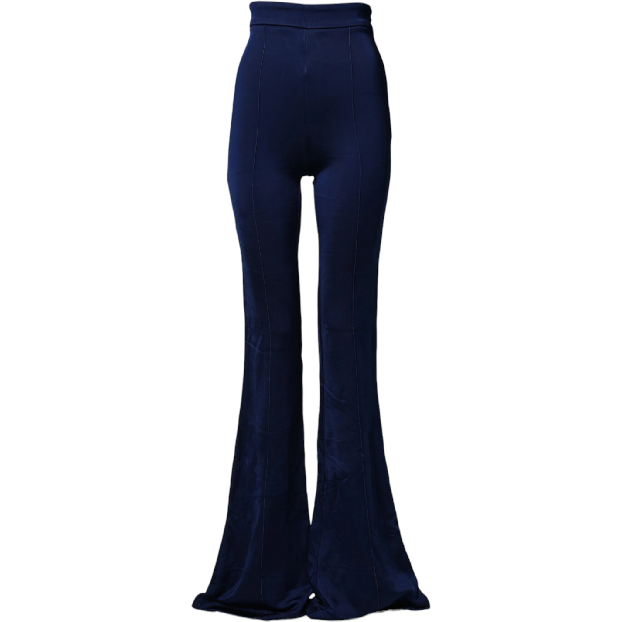 Navy Blue HighWaist Flare Leg Trouser Pants