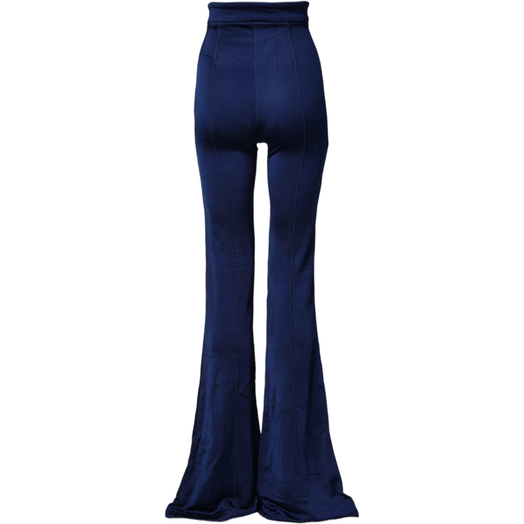 Navy Blue HighWaist Flare Leg Trouser Pants