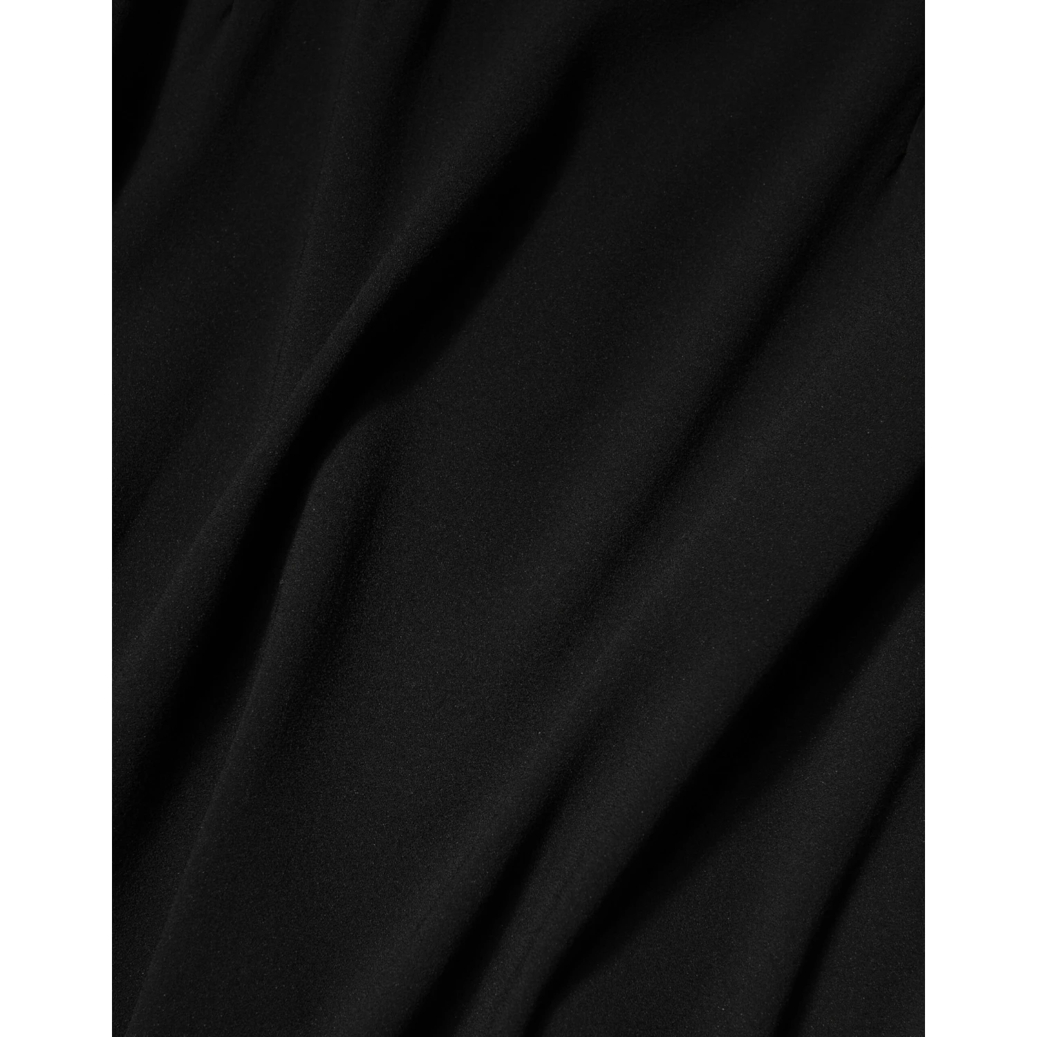 Black Square Neck Sleeveless Midi Dress