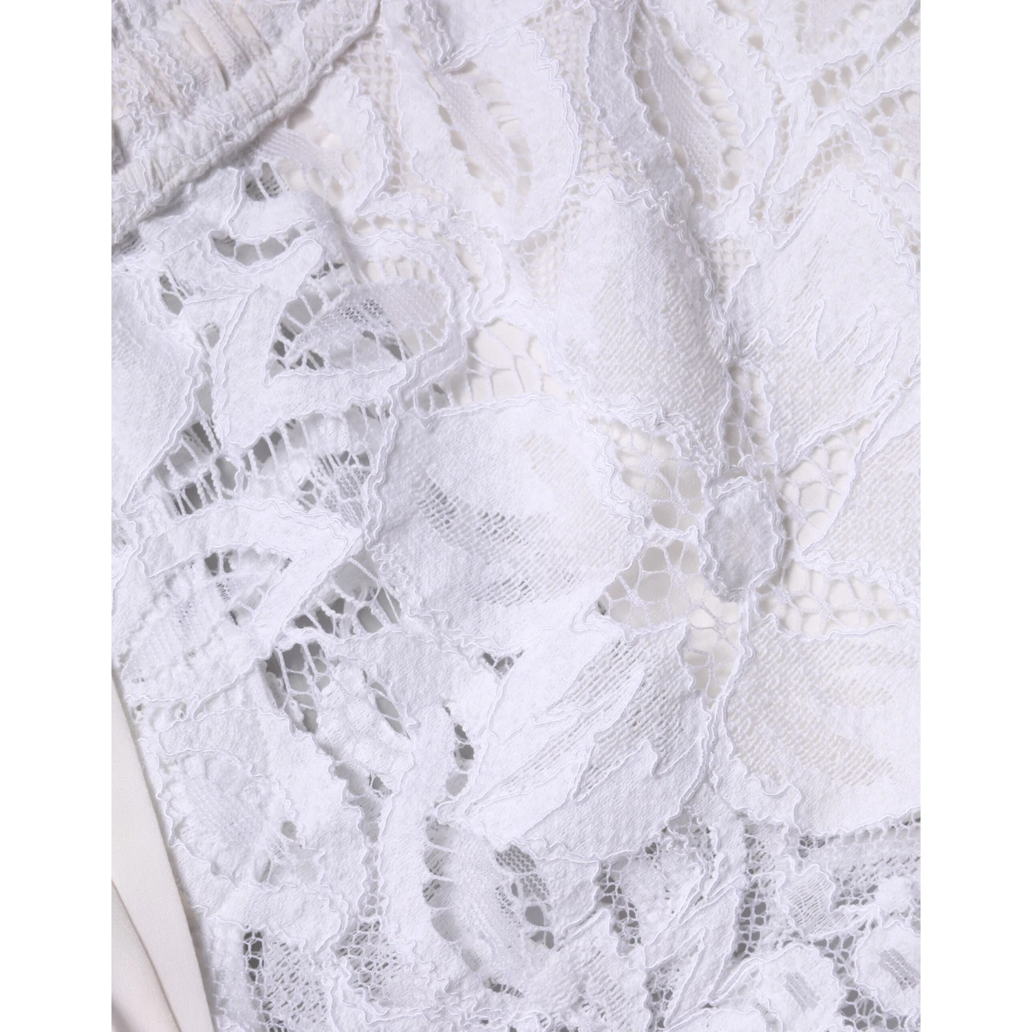 White Cotton Cut Out Mid Waisted Bermuda Shorts