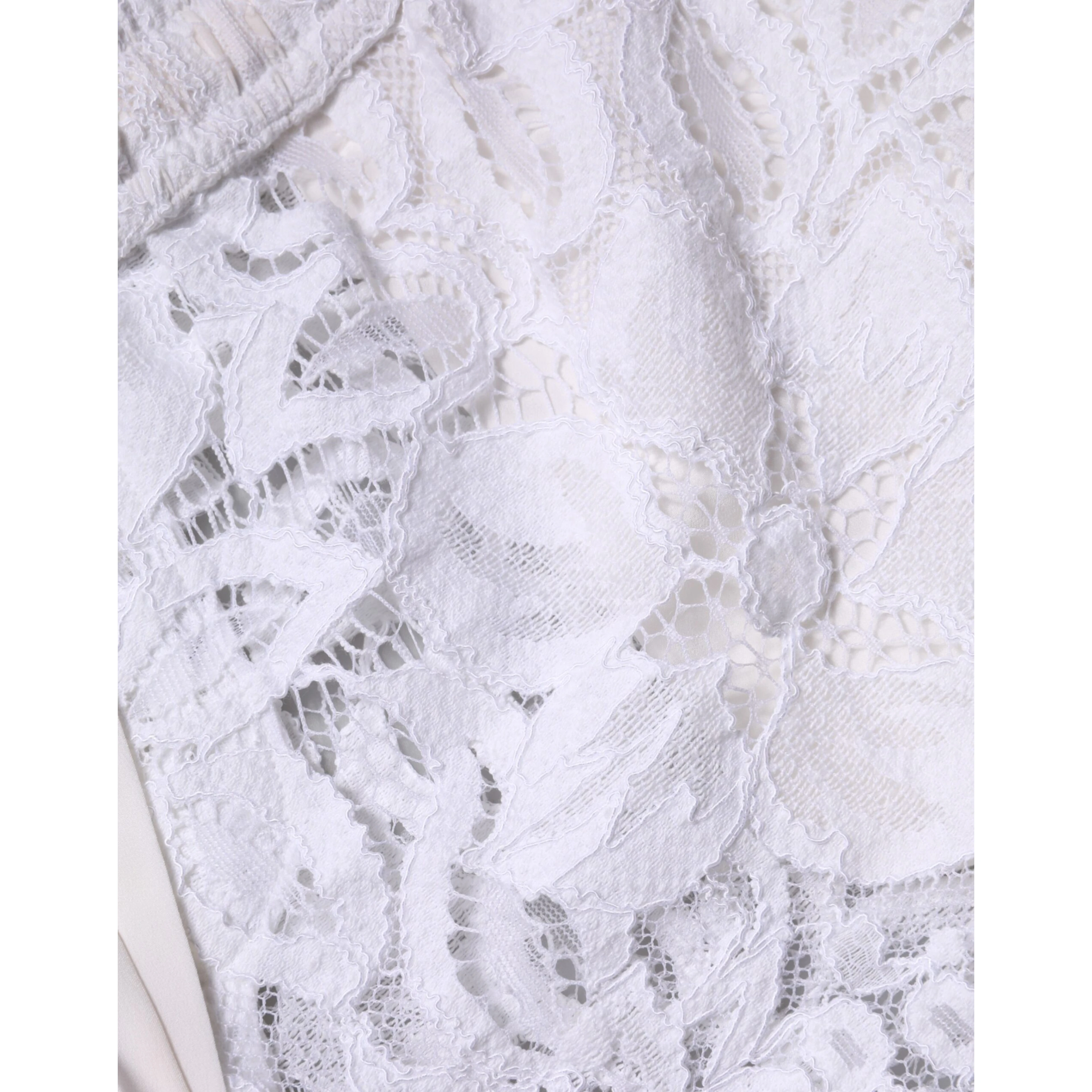 White Cotton Cut Out Mid Waisted Bermuda Shorts