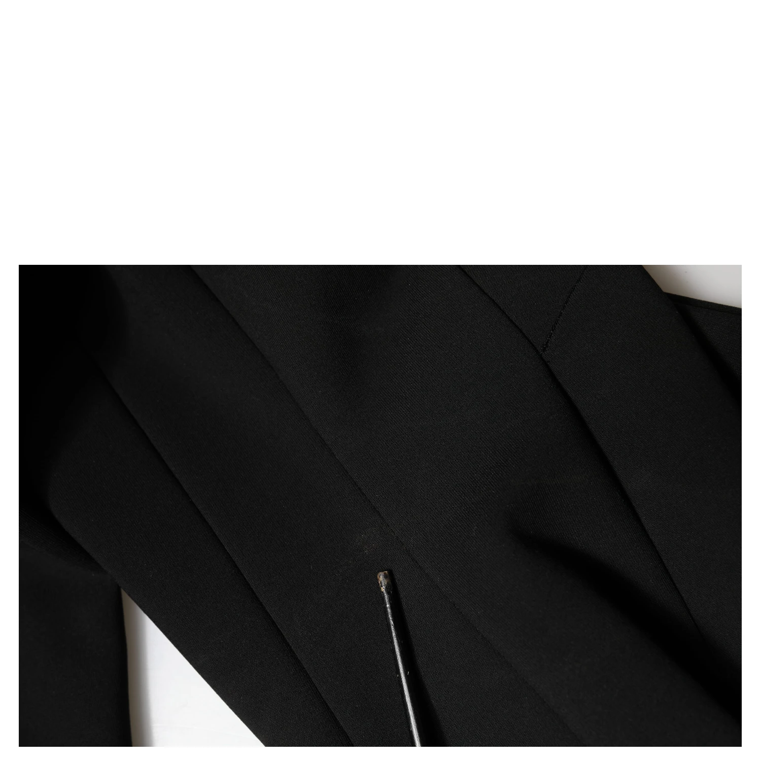 Black Viscose Bodycon Sheath Midi Dress