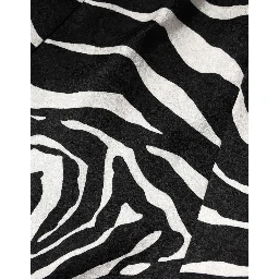 Black White Zebra Sleeveless A-line Dress