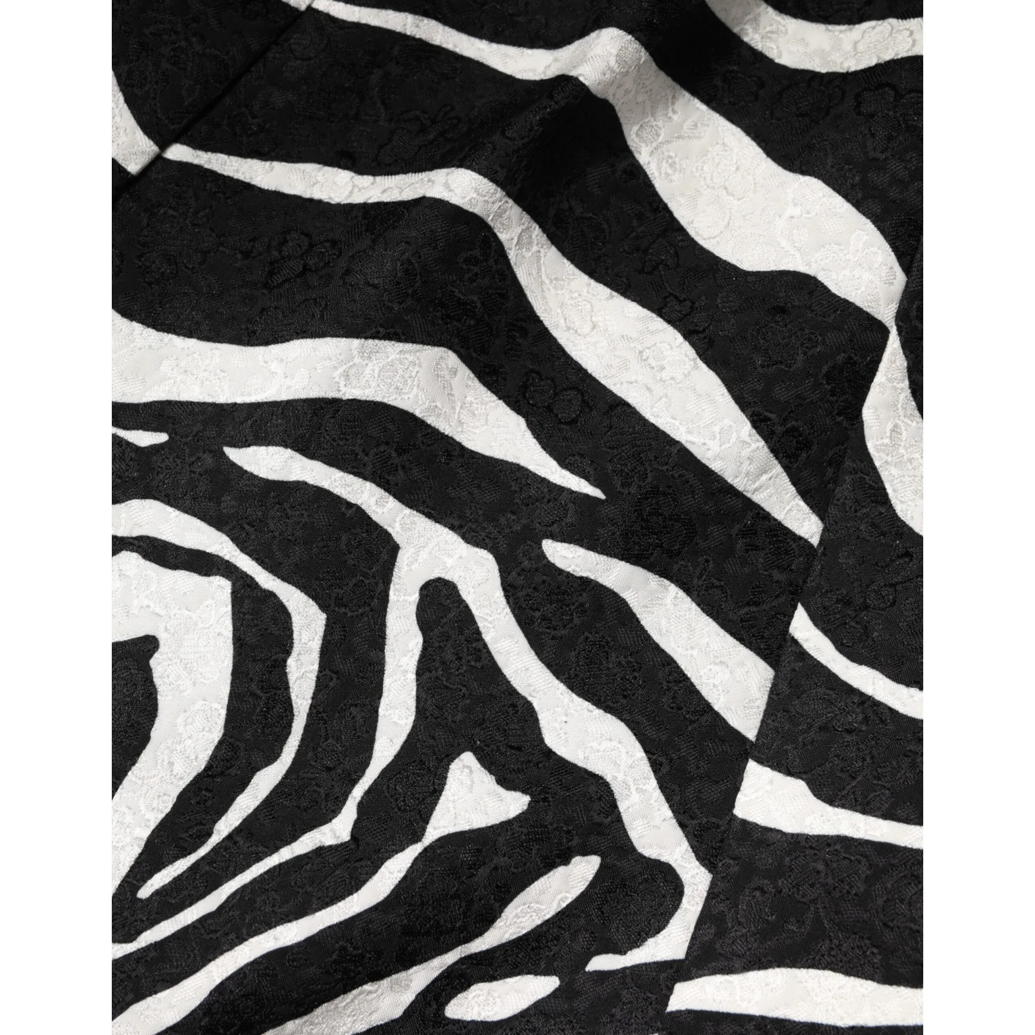 Black White Zebra Sleeveless A-line Dress