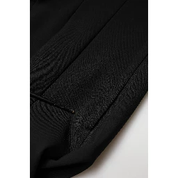 Black Viscose Bodycon Sheath Midi Dress