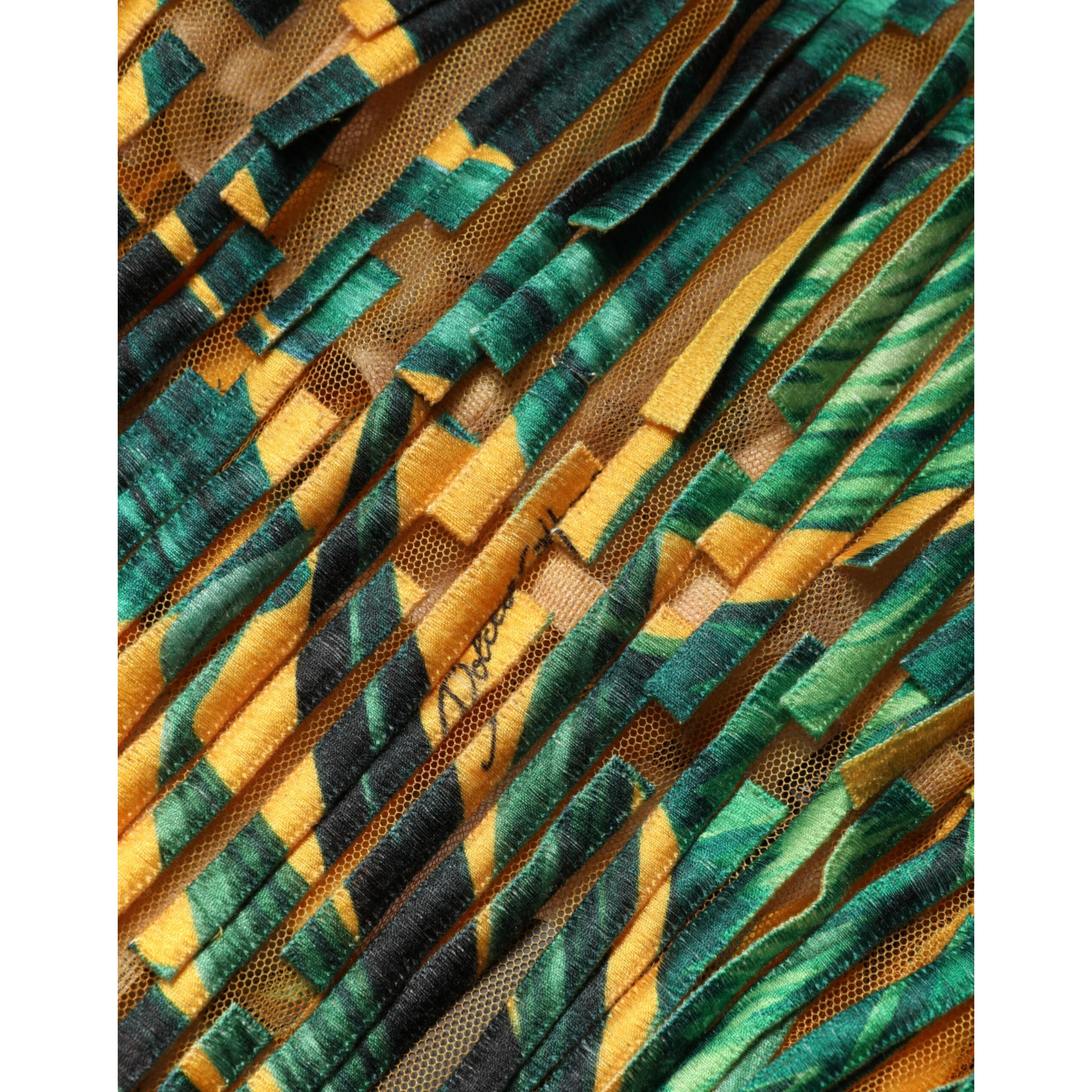 Multicolor Tropical Print Fringe Maxi Dress