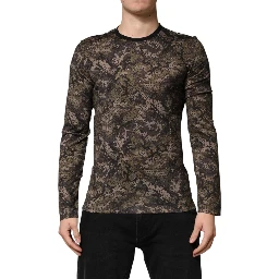 Multicolor Camouflage Long Sleeves T-shirt