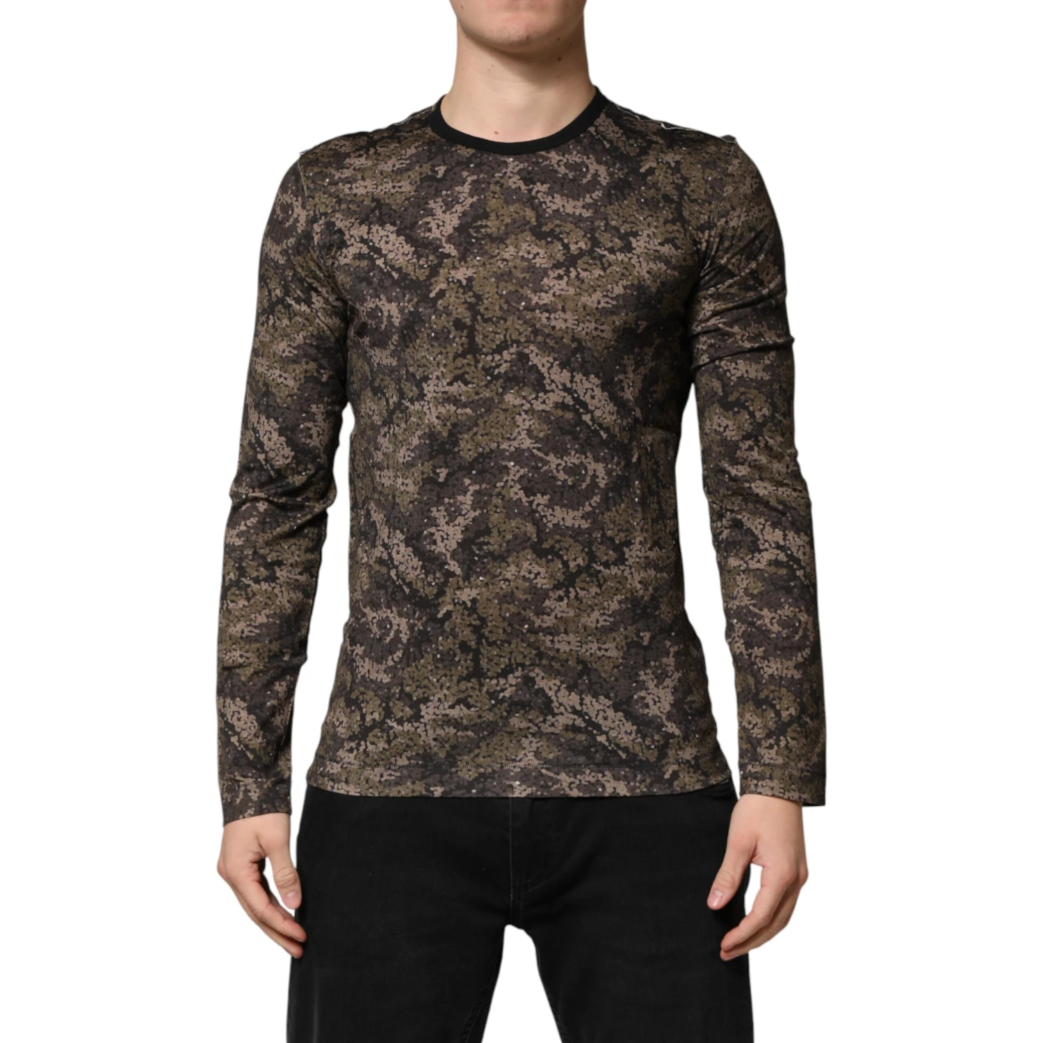 Multicolor Camouflage Long Sleeves T-shirt