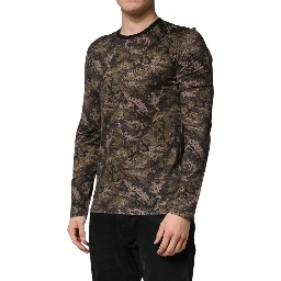 Multicolor Camouflage Long Sleeves T-shirt