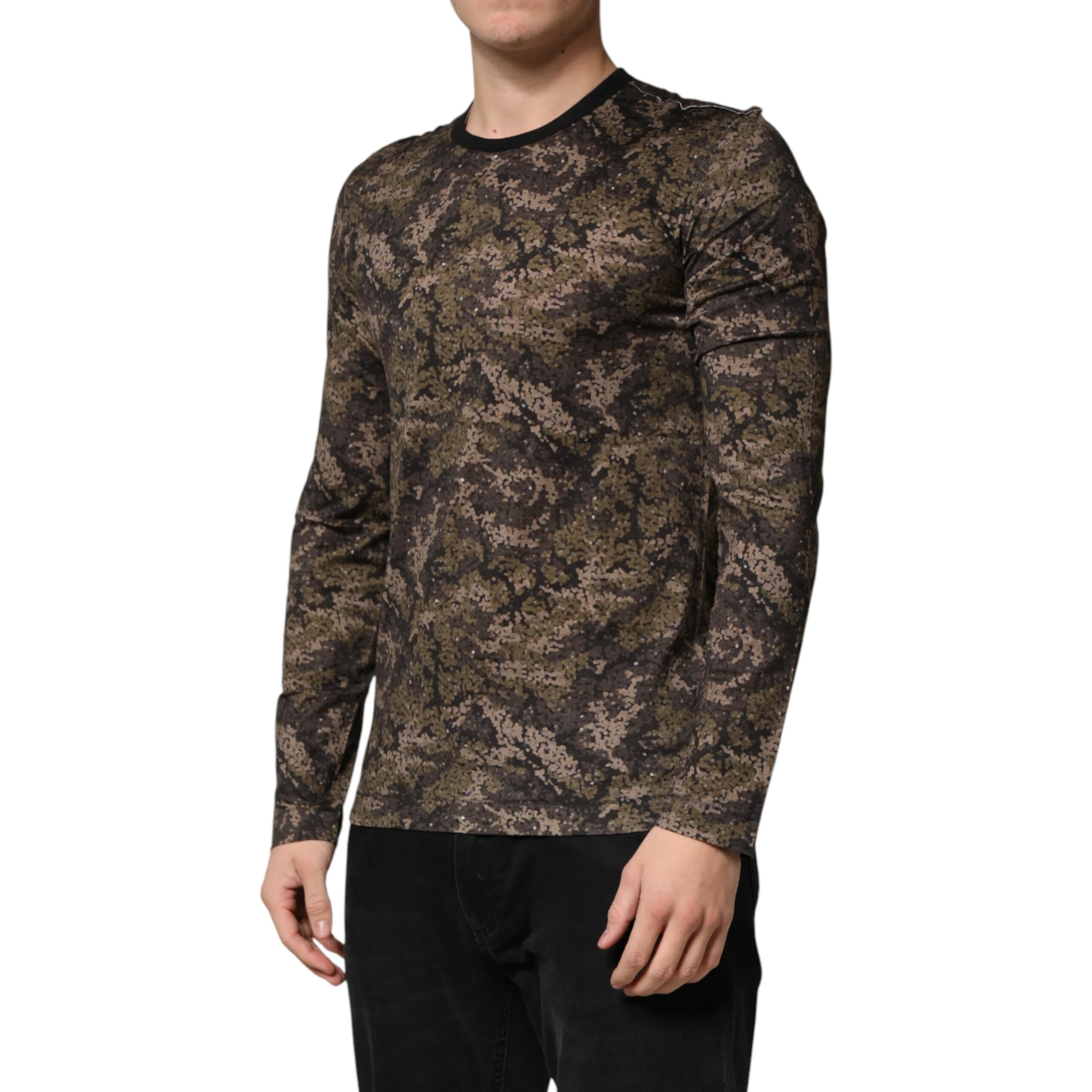 Multicolor Camouflage Long Sleeves T-shirt