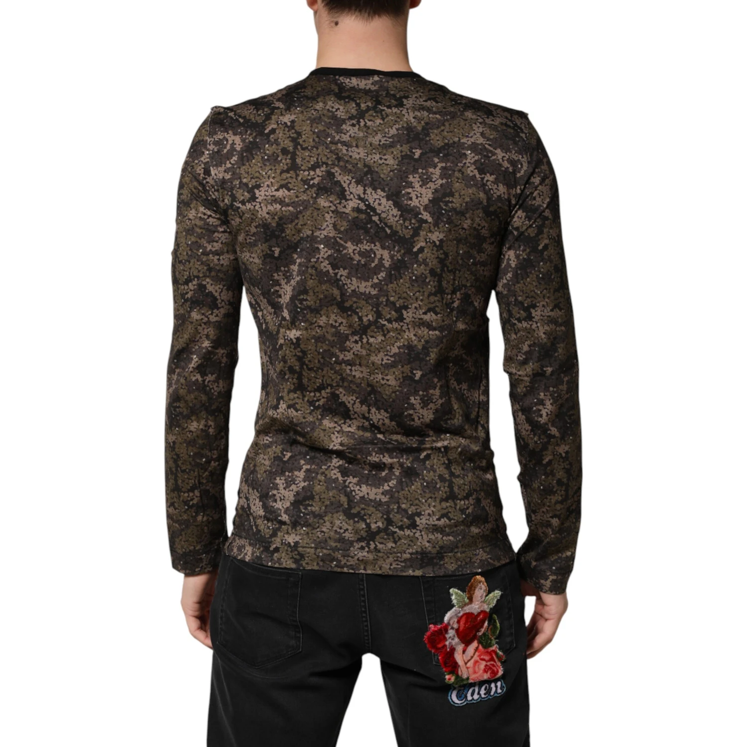 Multicolor Camouflage Long Sleeves T-shirt