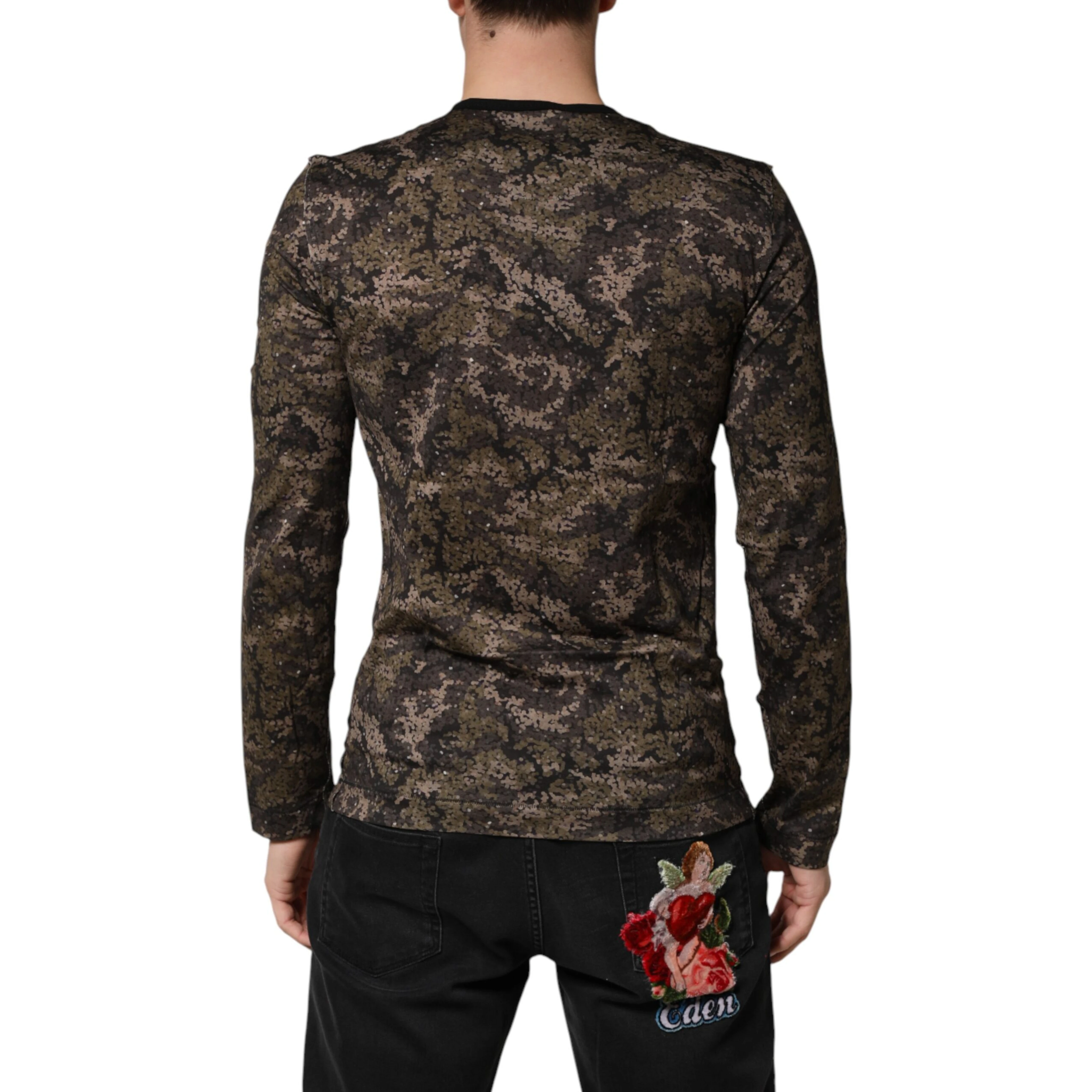 Multicolor Camouflage Long Sleeves T-shirt