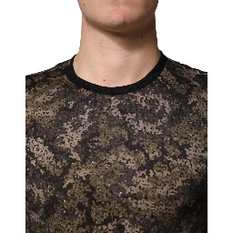 Multicolor Camouflage Long Sleeves T-shirt