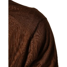 Brown Cashmere Turtle Neck Pullover Sweater