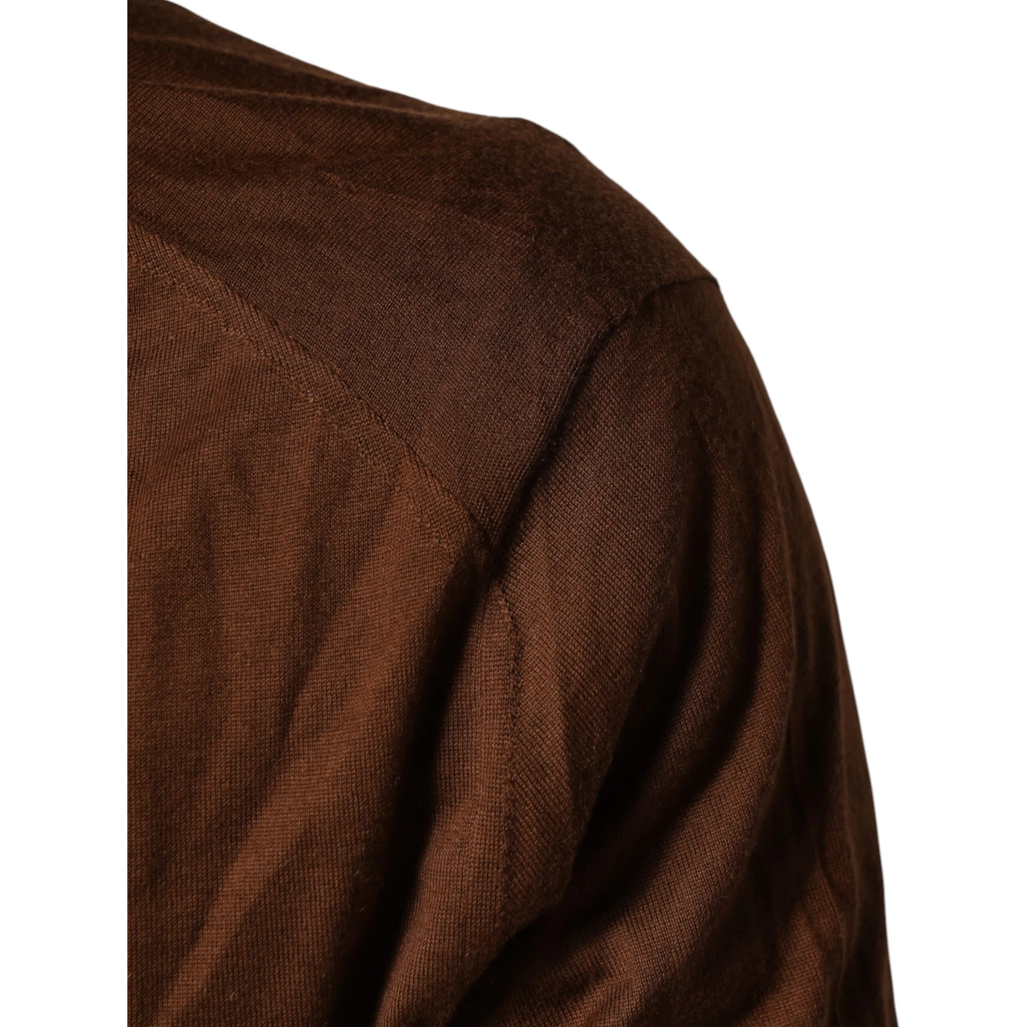 Brown Cashmere Turtle Neck Pullover Sweater