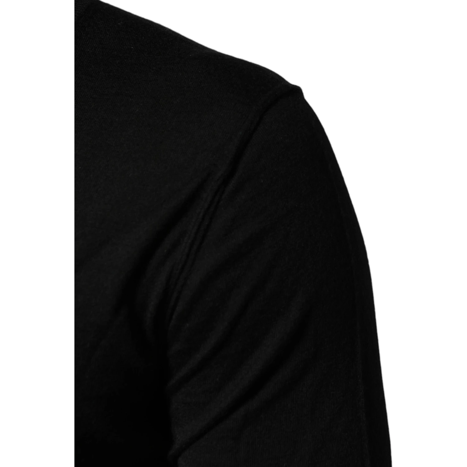 Black Cashmere V-Neck Men Pullover Sweater