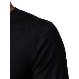 Black Cashmere V-Neck Men Pullover Sweater