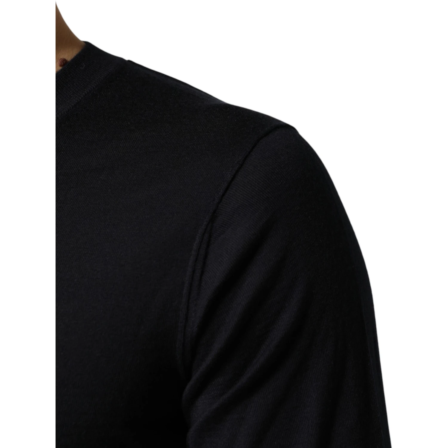 Black Cashmere V-Neck Men Pullover Sweater