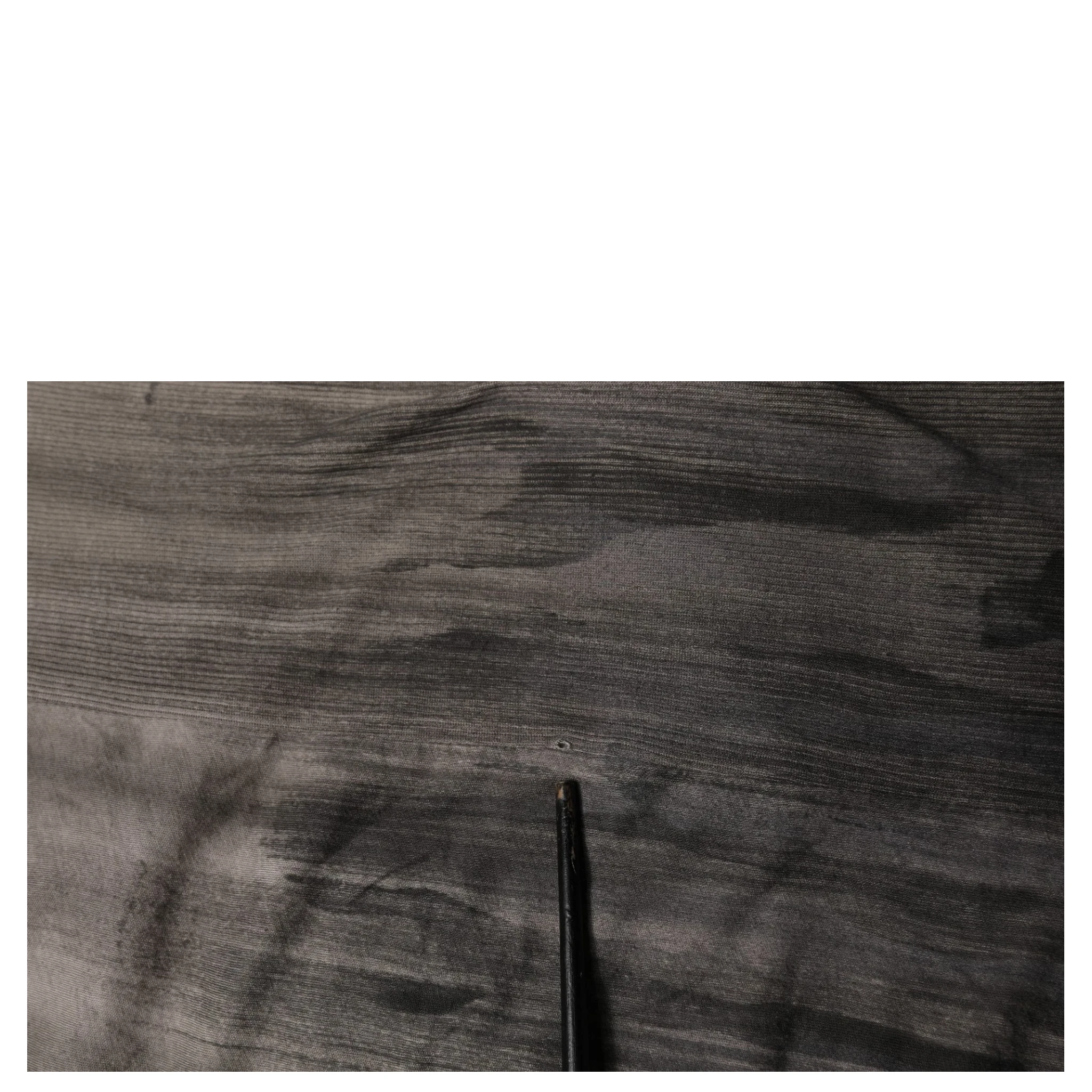 Gray Two Tone Cotton Round Neck Short Sleeves T-shirt