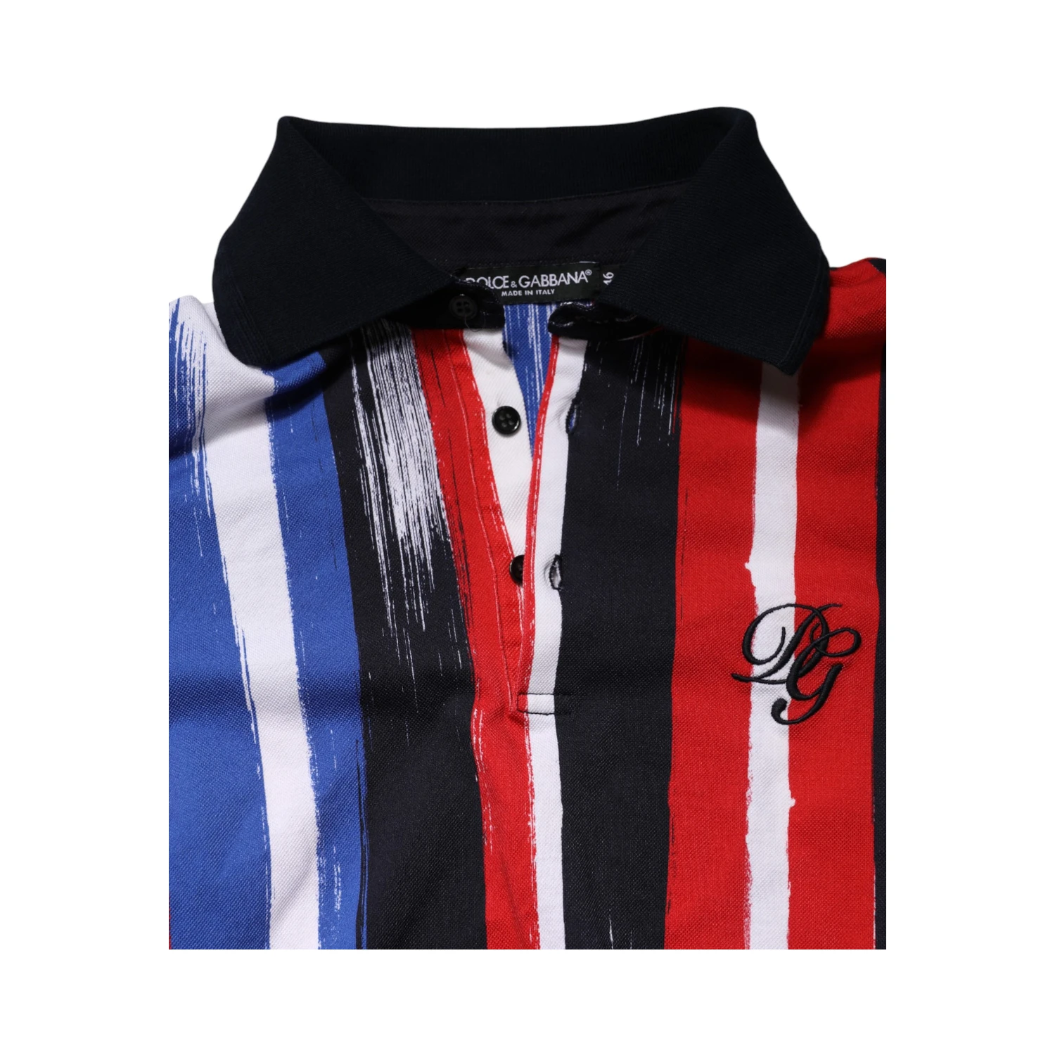 Multicolor Stripes Cotton Men Polo T-shirt