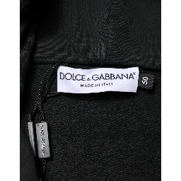 Black Logo Zipped Hooded Sweatshirt Sweater