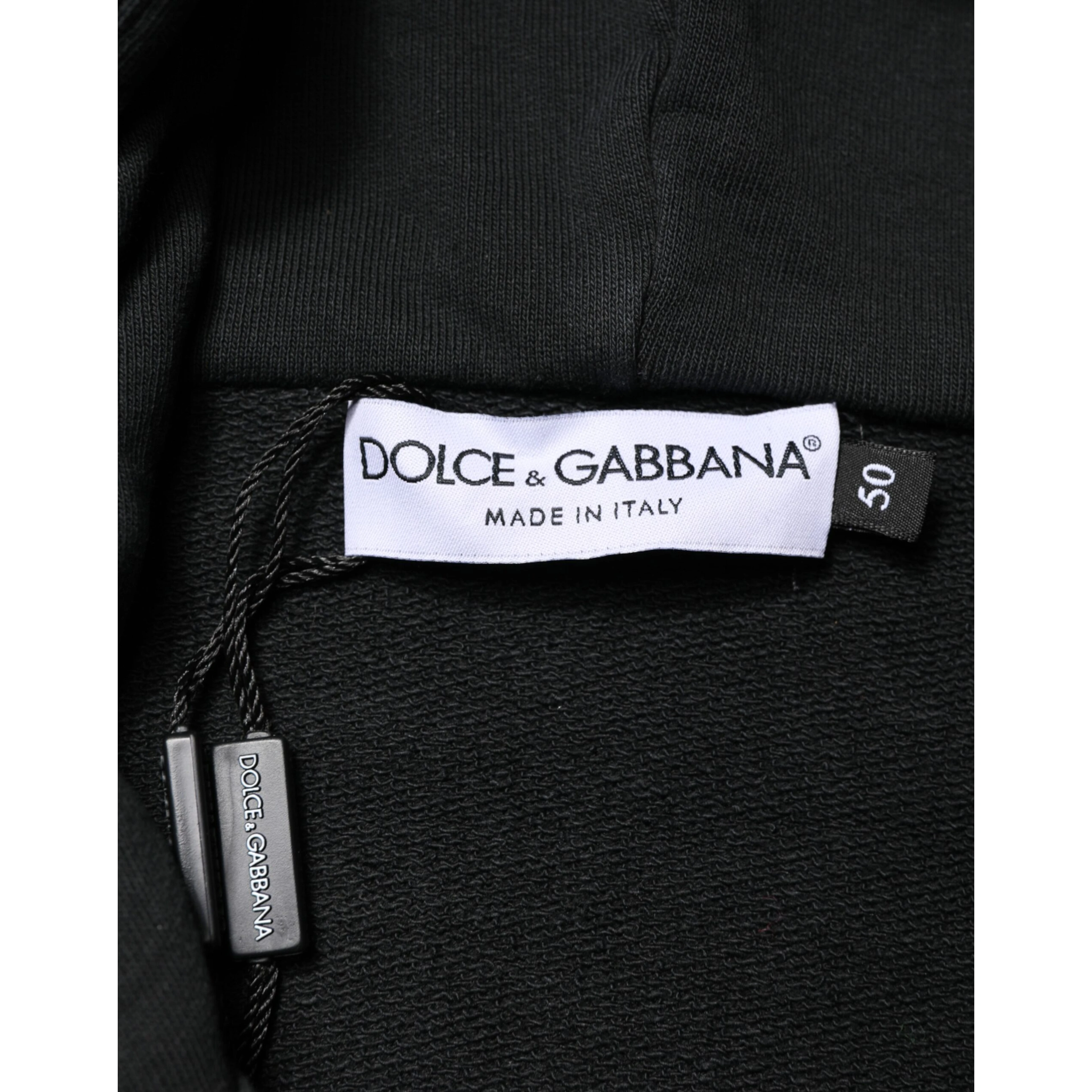 Black Logo Zipped Hooded Sweatshirt Sweater