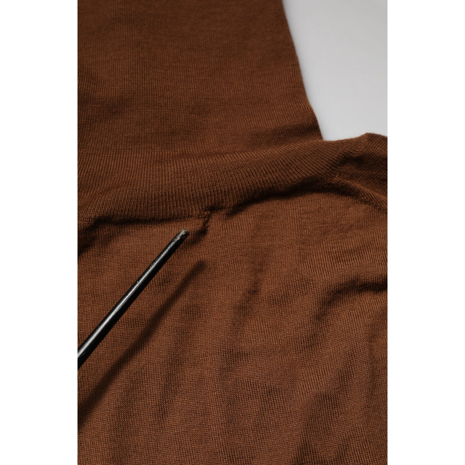 Brown Cashmere Turtle Neck Pullover Sweater