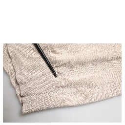 Beige Cashmere Collared PoloPullover  Sweater