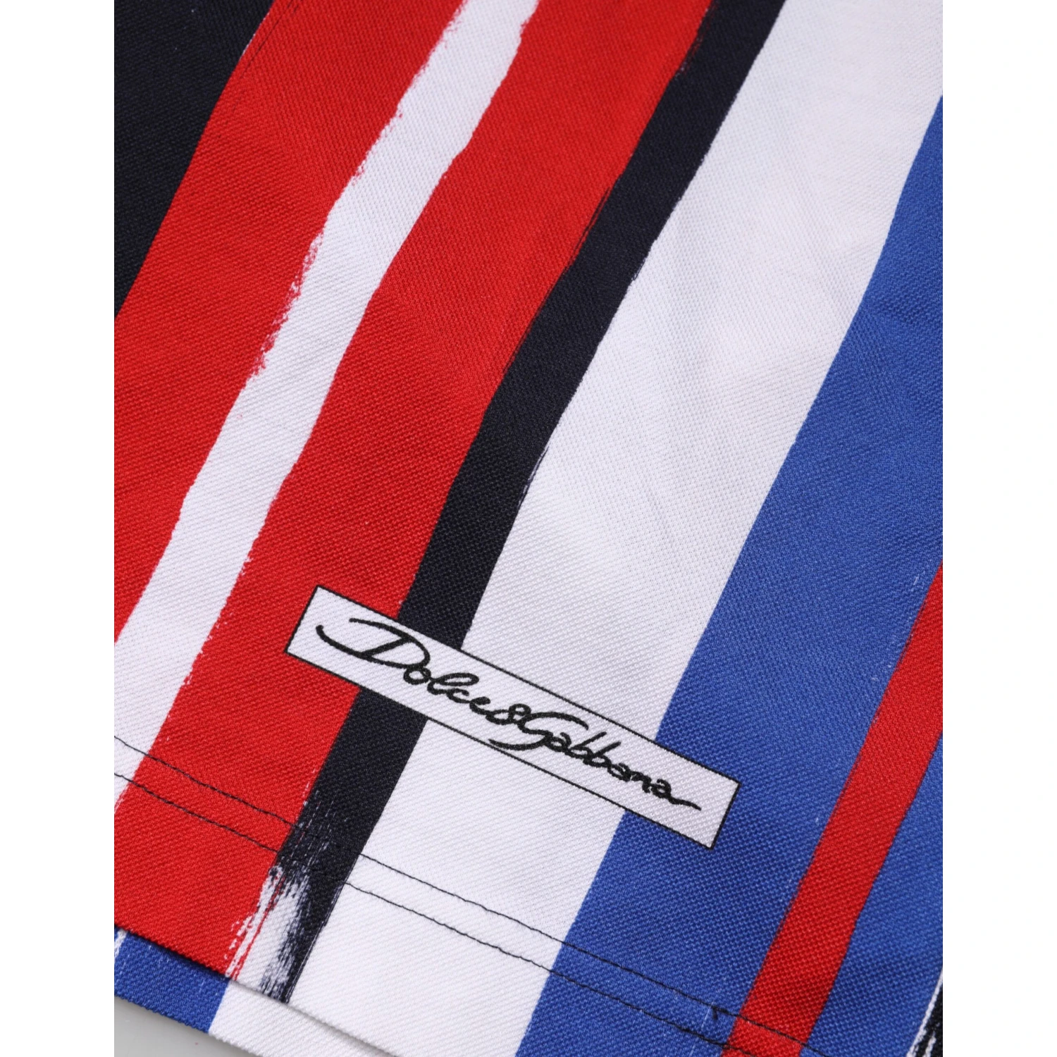 Multicolor Stripes Cotton Men Polo T-shirt