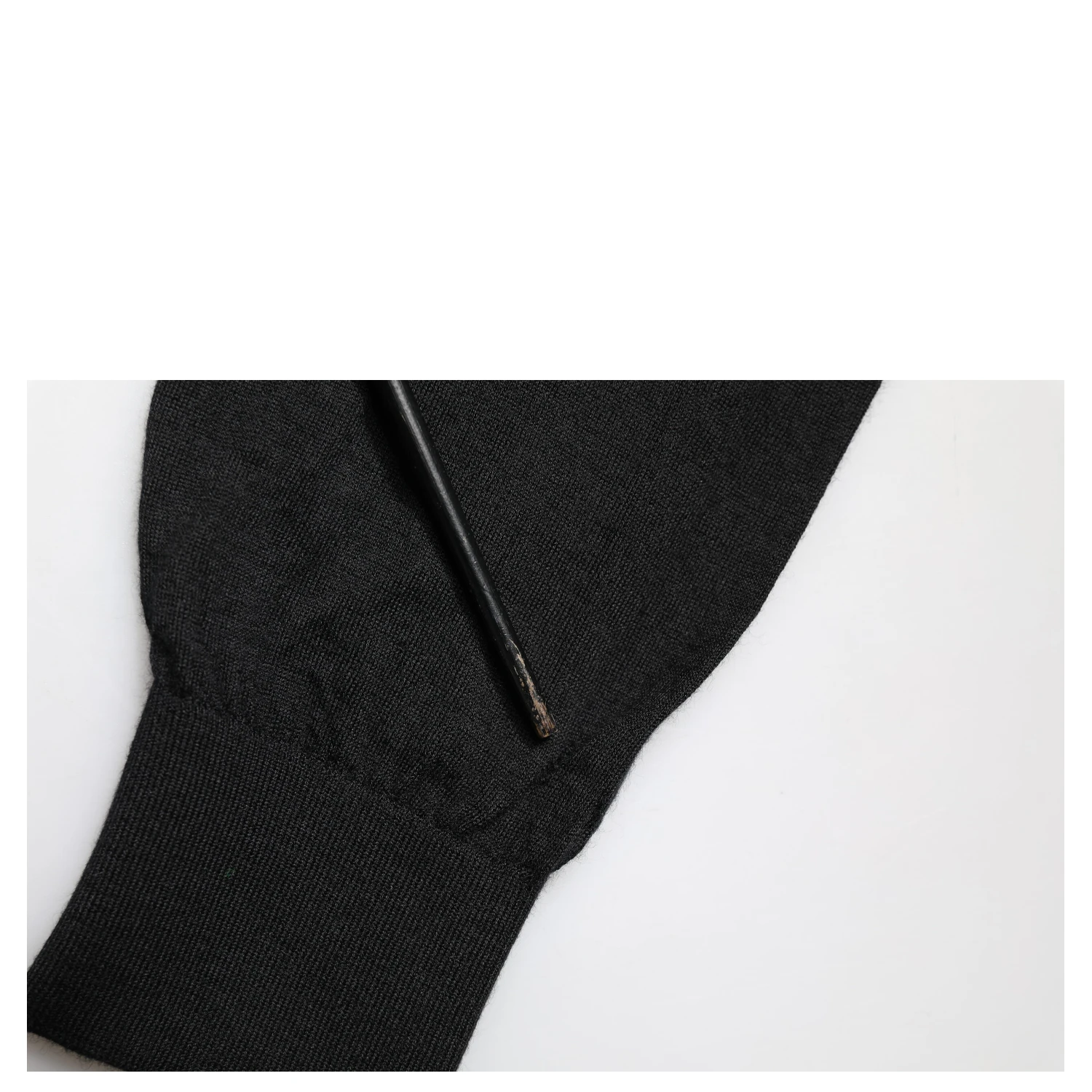 Black Cashmere V-Neck Men Pullover Sweater