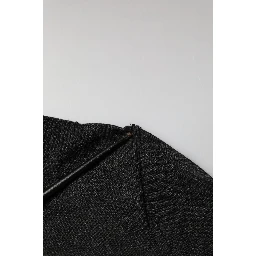 Black Cashmere Buttoned Men Cardigan Sweater