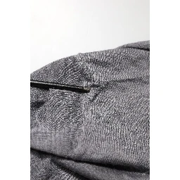 Gray Cashmere V-Neck Men Pullover Sweater